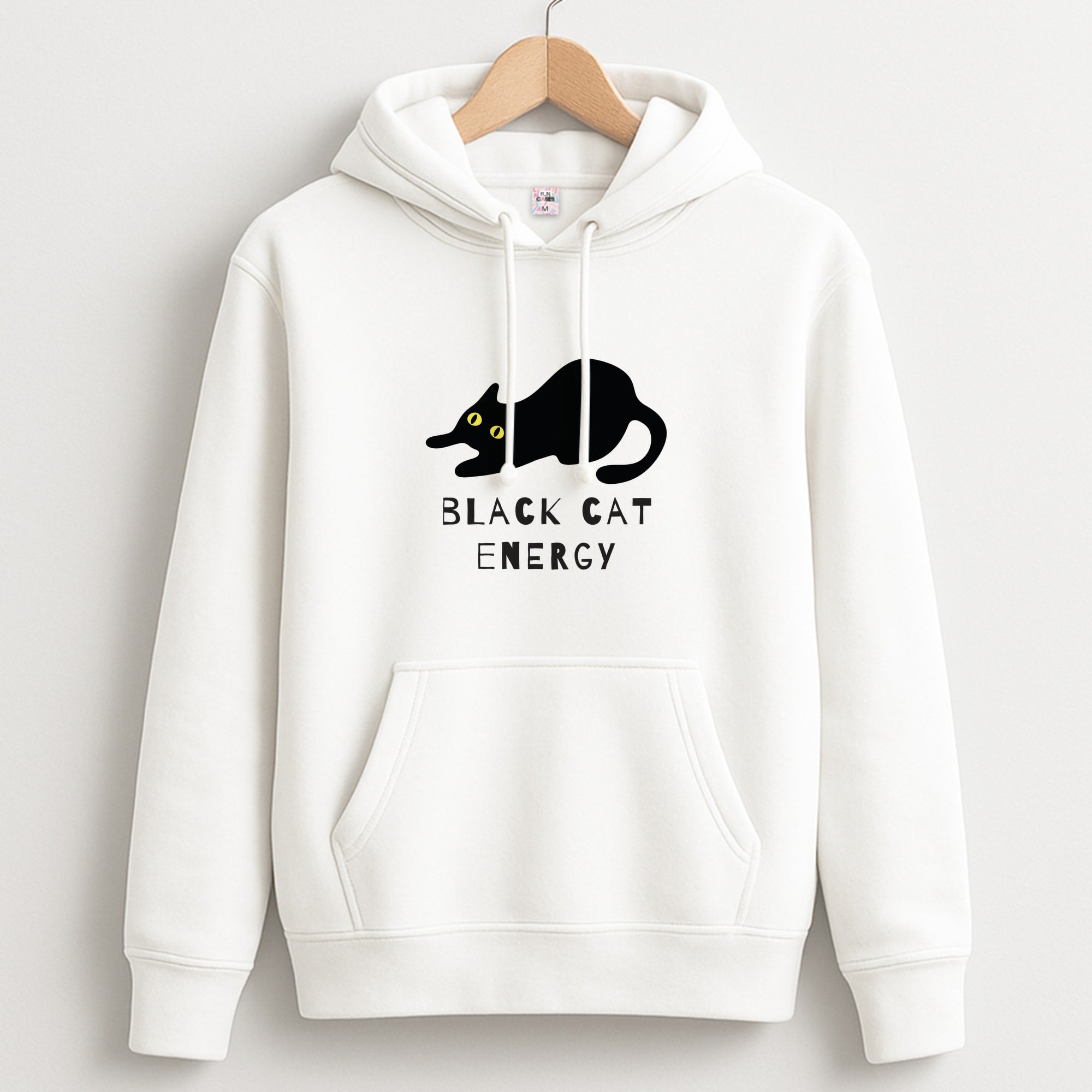 Black Cat Energy Unisex Hoodie