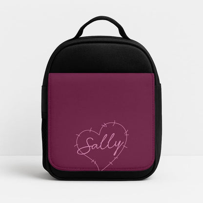 Stitched Heart Sally Insulated Lunch Bag