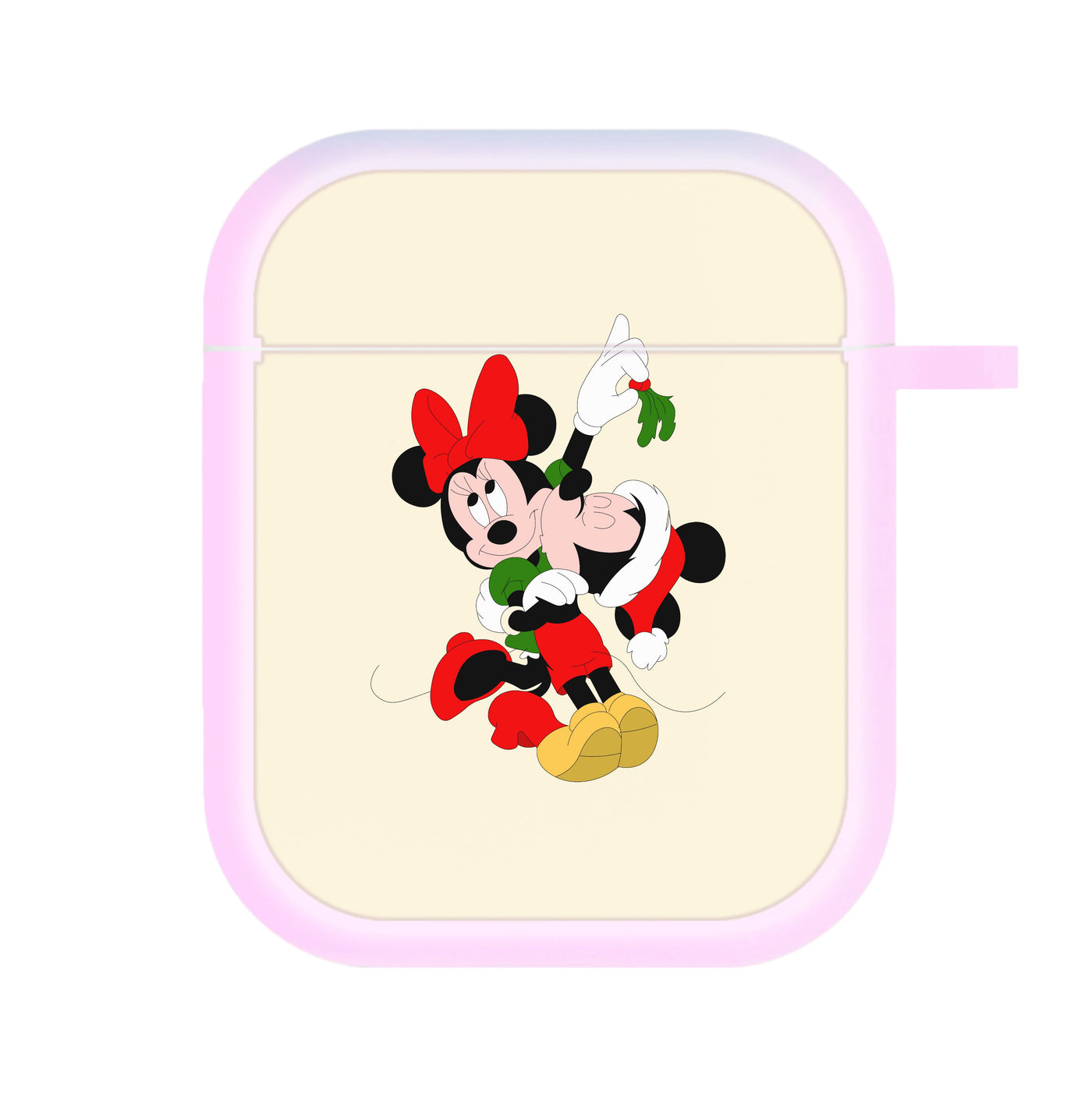 Mistletoe Mickey And Minnie Mouse - Christmas AirPods Case