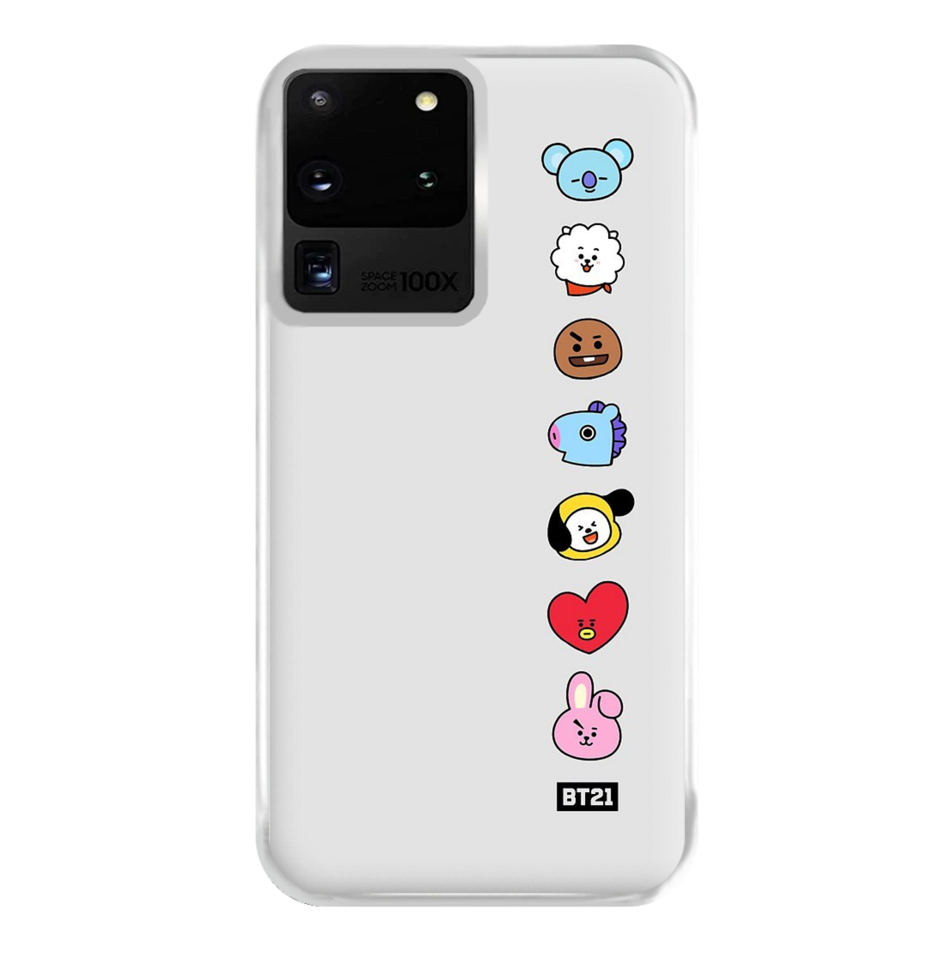 BT21 Vertical Faces - K Pop Phone Case