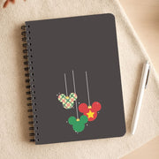 Cartoon Mouse Hanging Baubles Notebook 3