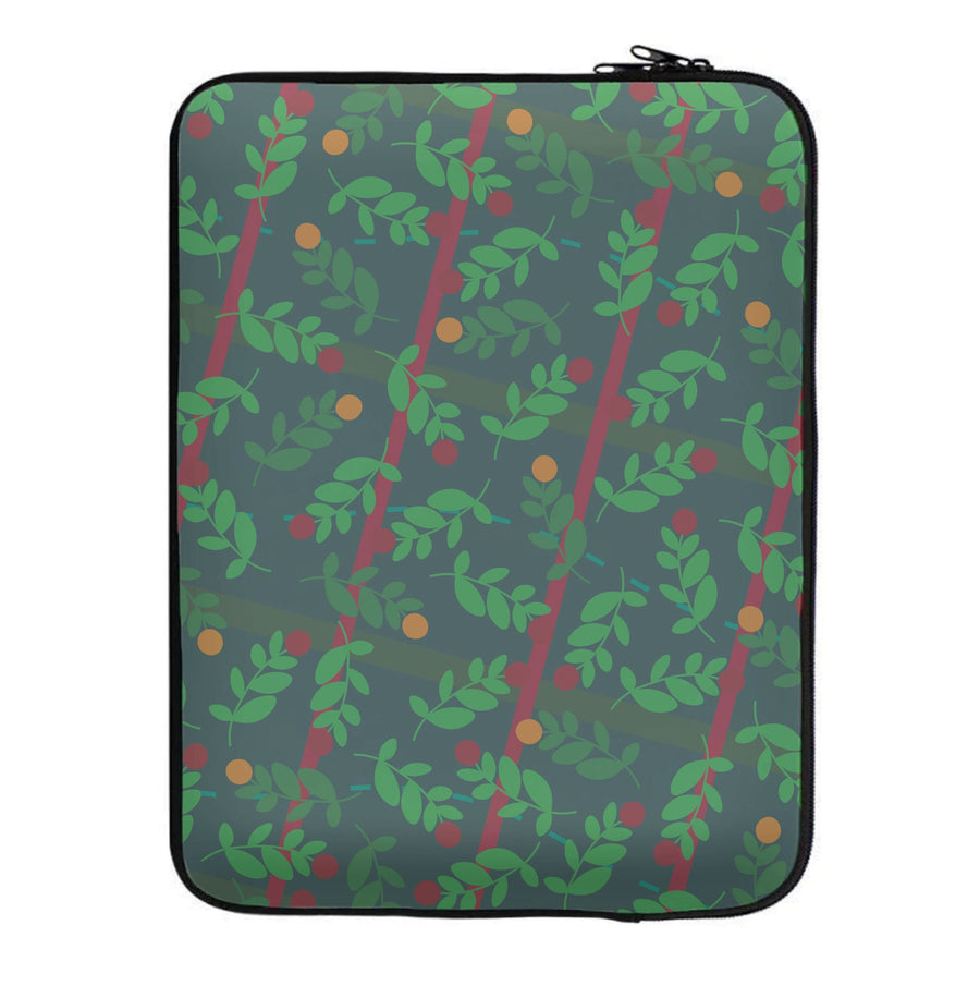 Mistletoe Pattern Laptop Sleeve