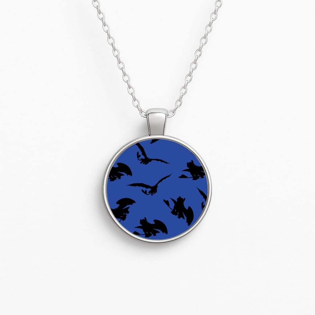 Dragon Silhouettes Pattern Necklace