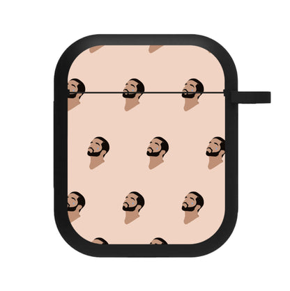 Drake Face Pattern AirPods Case