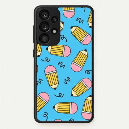 Pencils And Scribbles Pattern Galaxy A53 Case