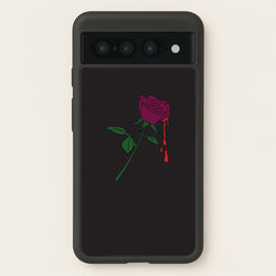 Dark Pink Rose Google Pixel 7 Pro Case