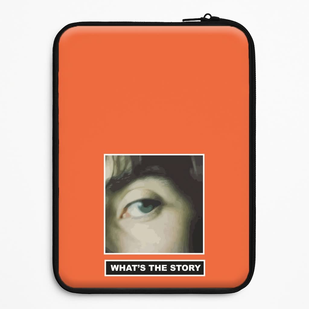 What's The Story Orange Universal Laptop Sleeve