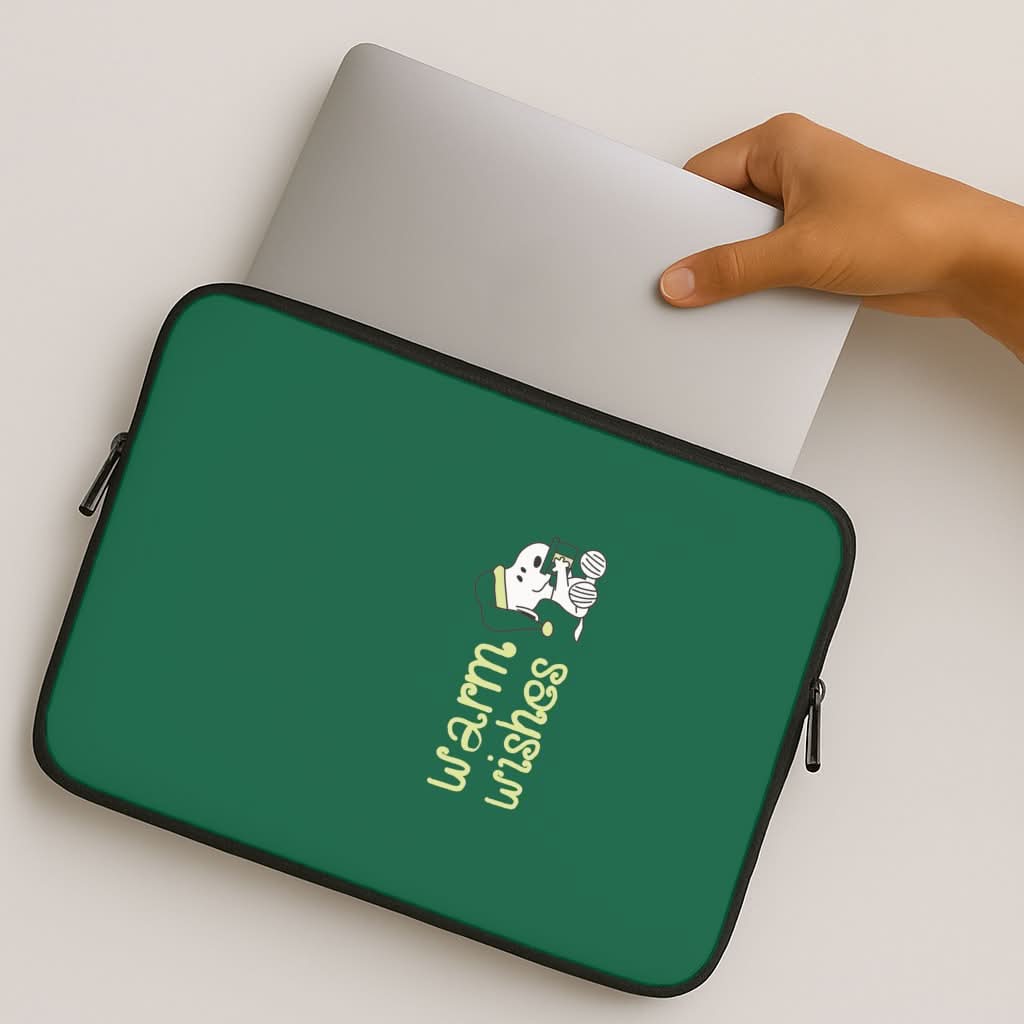 Cartoon Beagle Warm Wishes MacBook Cover