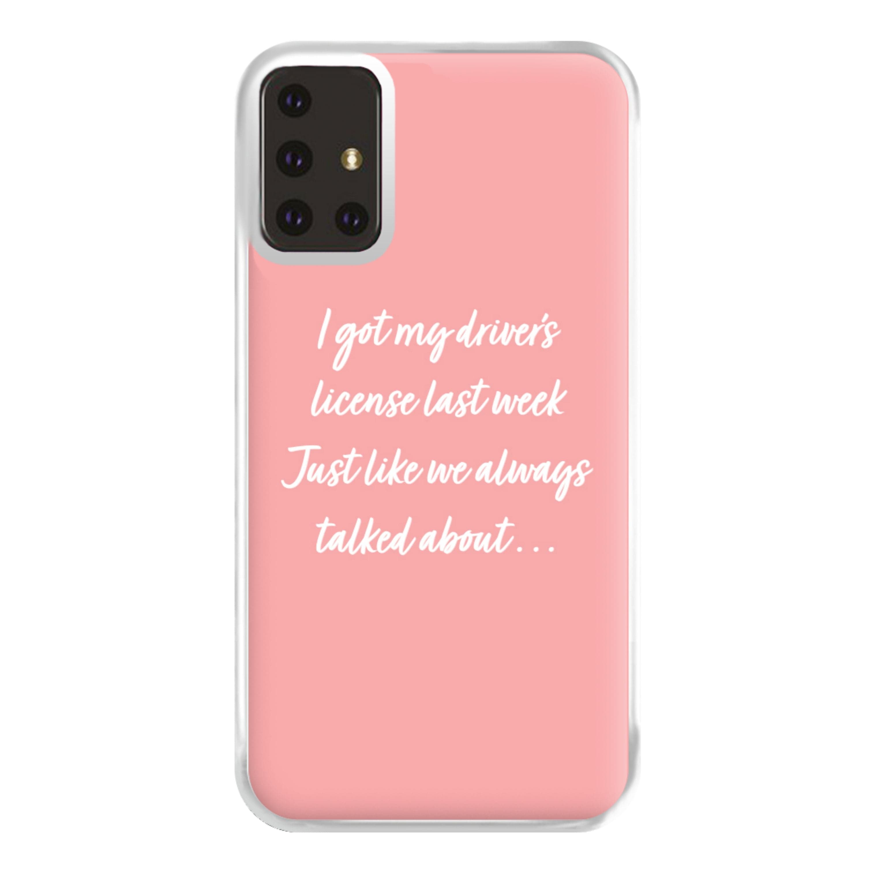 Drivers License Lyrics - Olivia TikTok Phone Case