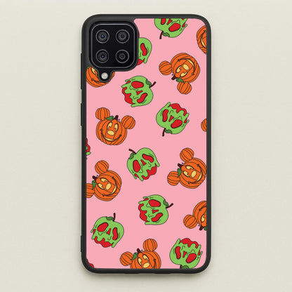 Pumpkin Mouse And Poison Apple Pattern Galaxy A12 Case