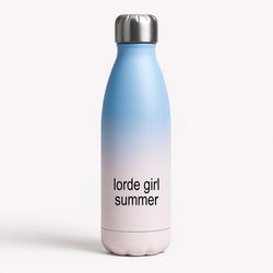 Lorde Girl Summer Blue Water Bottle