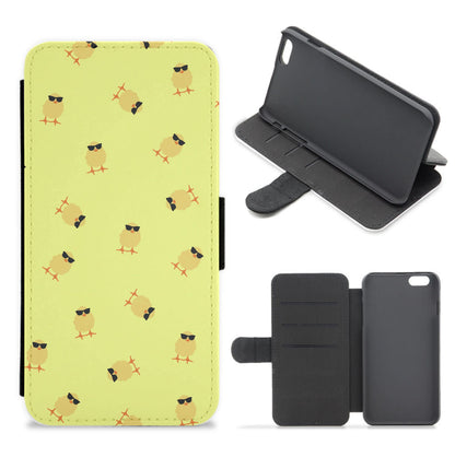 Chicks With Sunglasses Pattern Flip / Wallet Phone Case