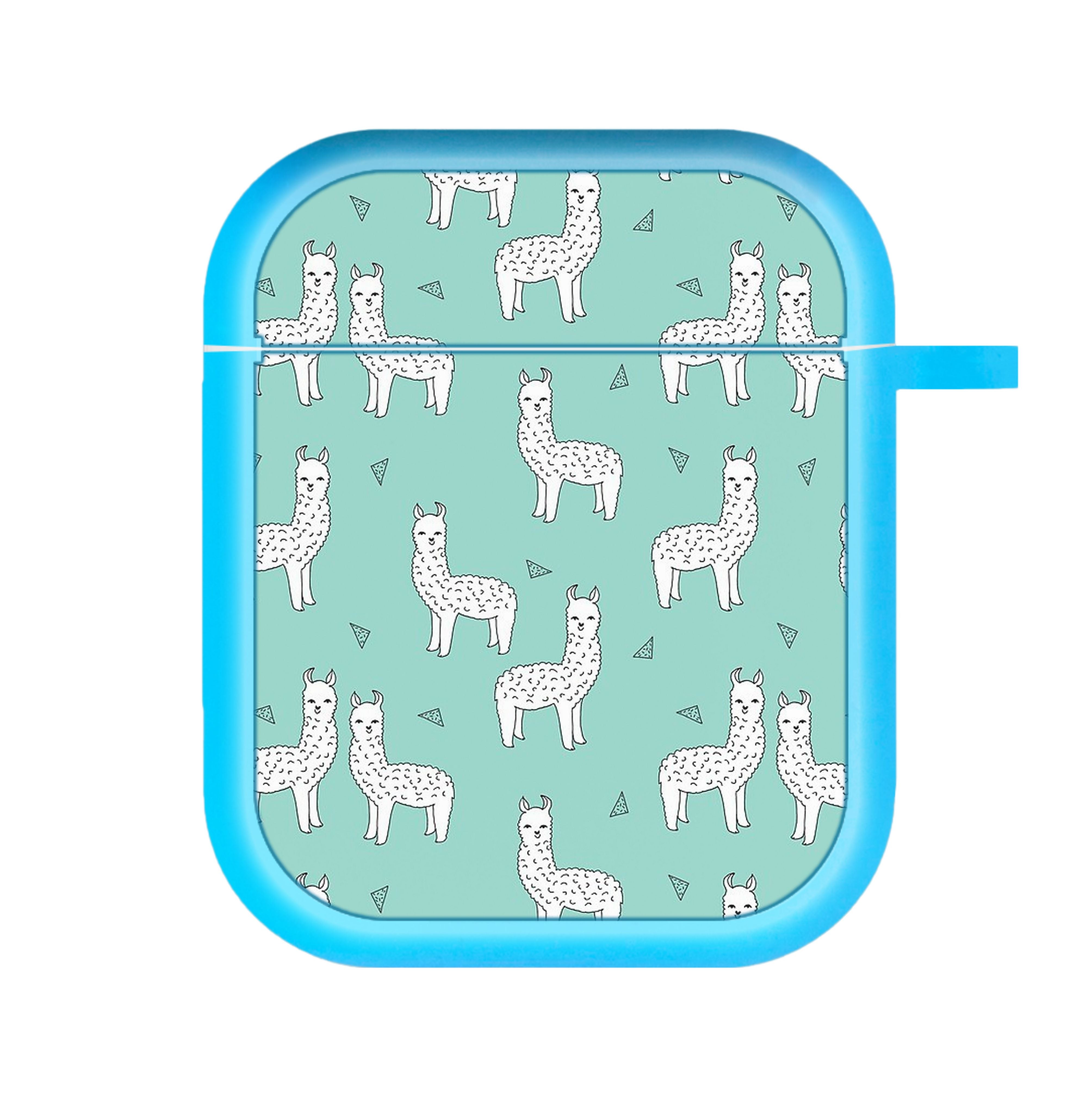 Mint Alpaca Pattern AirPods Case