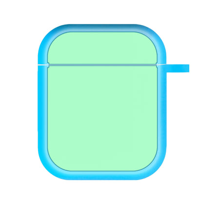 Back To Casics - Pretty Pastels - Plain Green AirPods Case