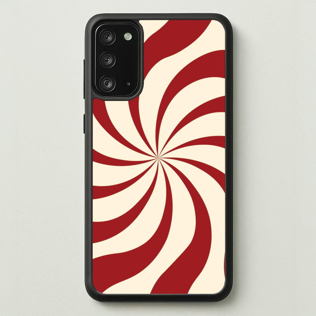 Peppermint Swirl Pattern Galaxy Note 20 Case