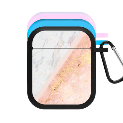 Marble and Rose Gold AirPods Case