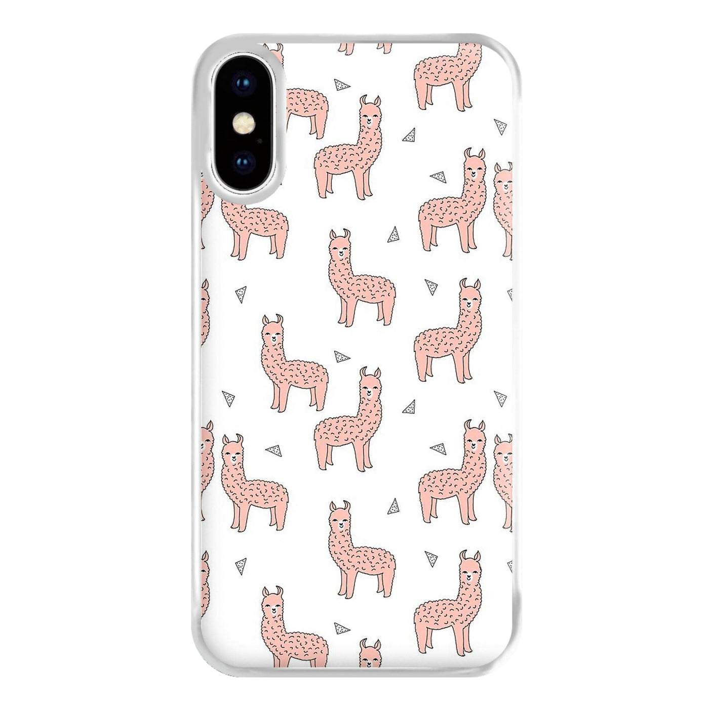 Pale Pink Alpaca Pattern Phone Case