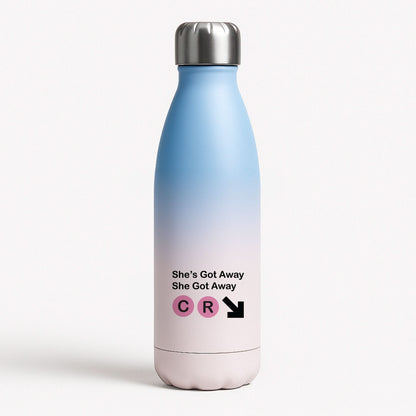 She Got Away Blue Water Bottle