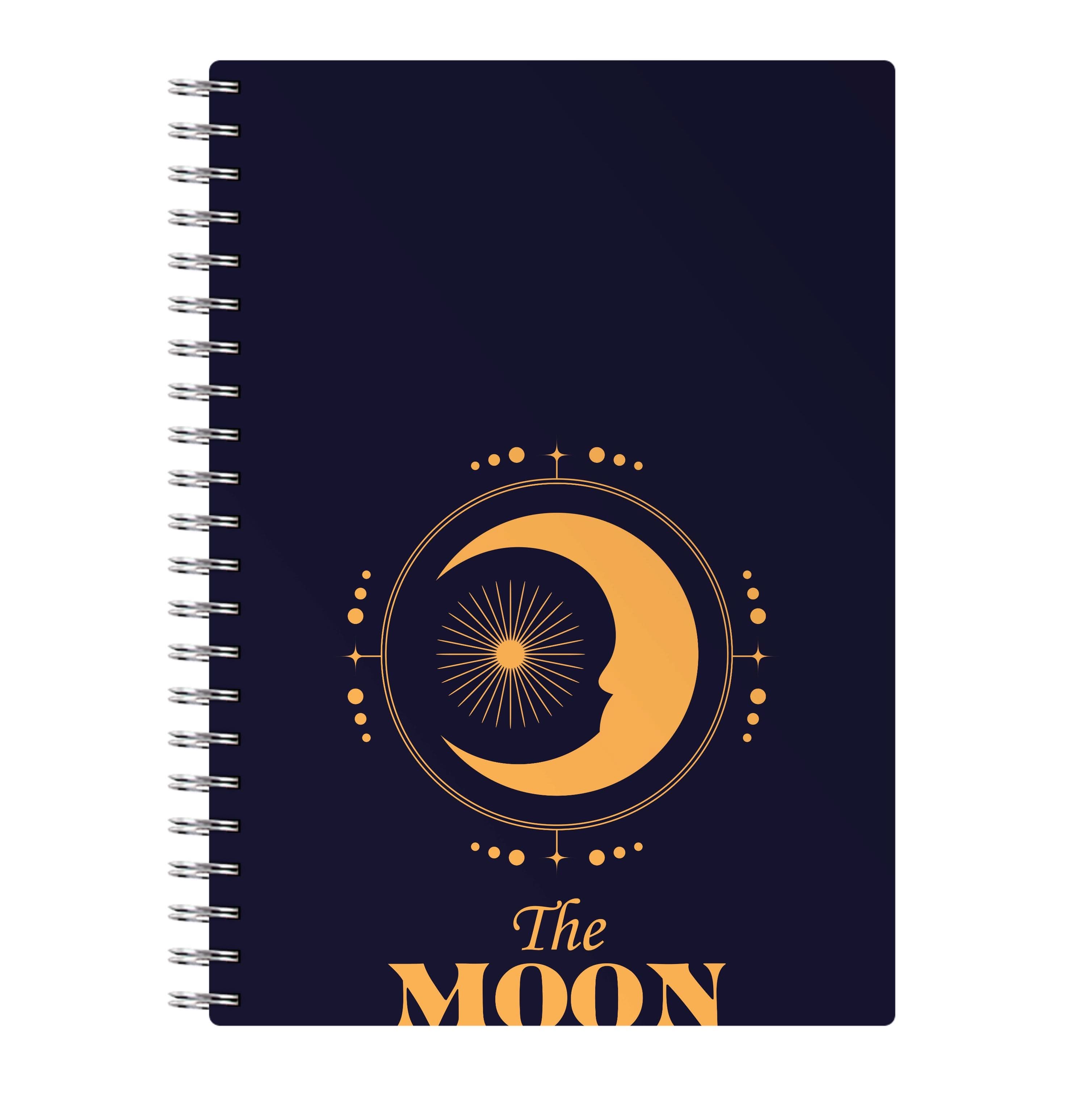 The Moon Dark Blue Notebook