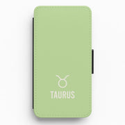 Taurus Pastel Zodiac Flip / Wallet Phone Case 1