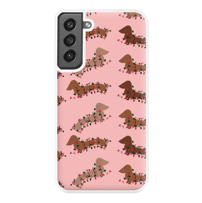 Dachshund Christmas Pattern Phone Case