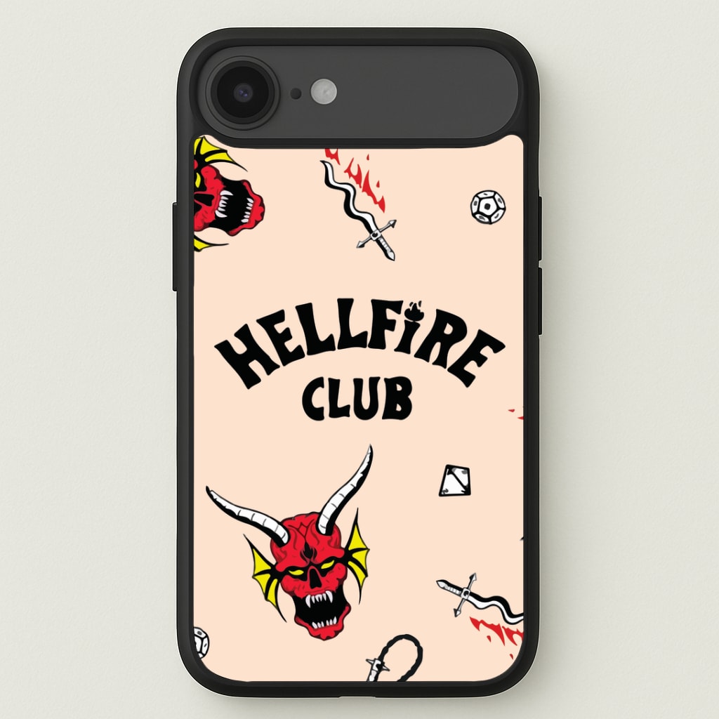 Hellfire Club Icons Collage Peach iPhone 17 Air Case