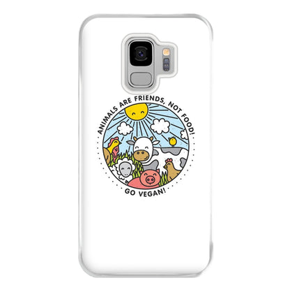 Animals Are Friends, Not Food - Vegan Phone Case