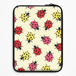  Ladybugs With Flower Spots Pattern Universal Laptop Sleeve