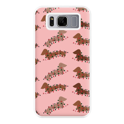 Dachshund Christmas Pattern Phone Case