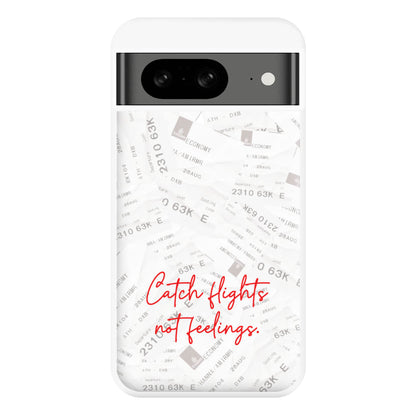 Catch Flights Not Feelings Collage Google Pixel 8 Case