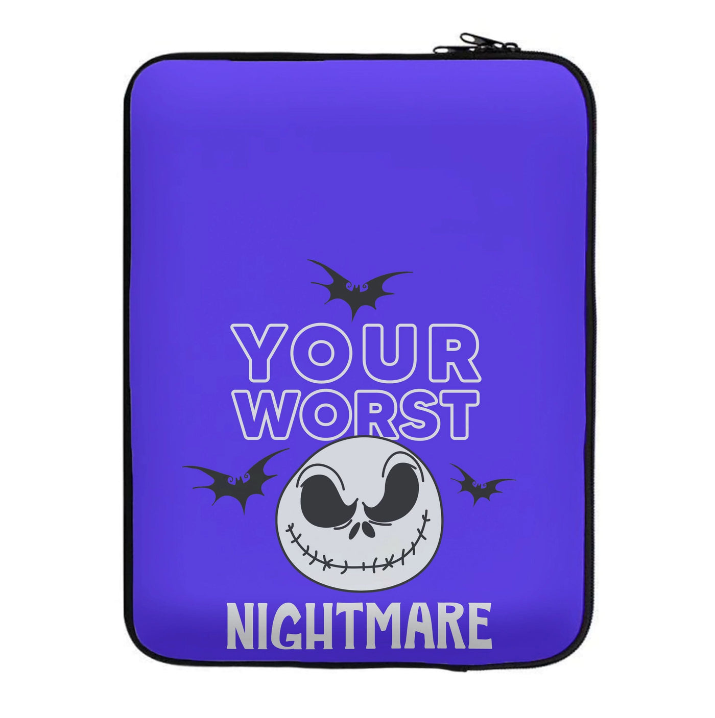 Your Worst Nightmare Purple Laptop Sleeve