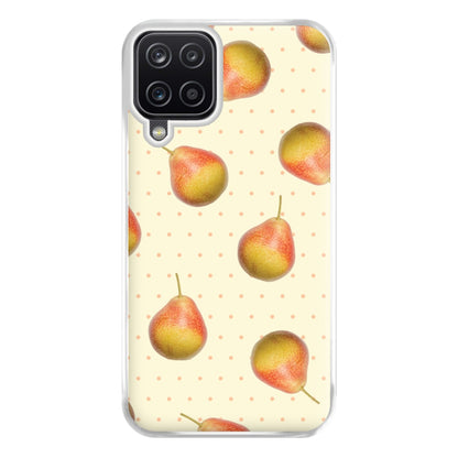 Pears And Polka Dots Pattern Galaxy A12 Case