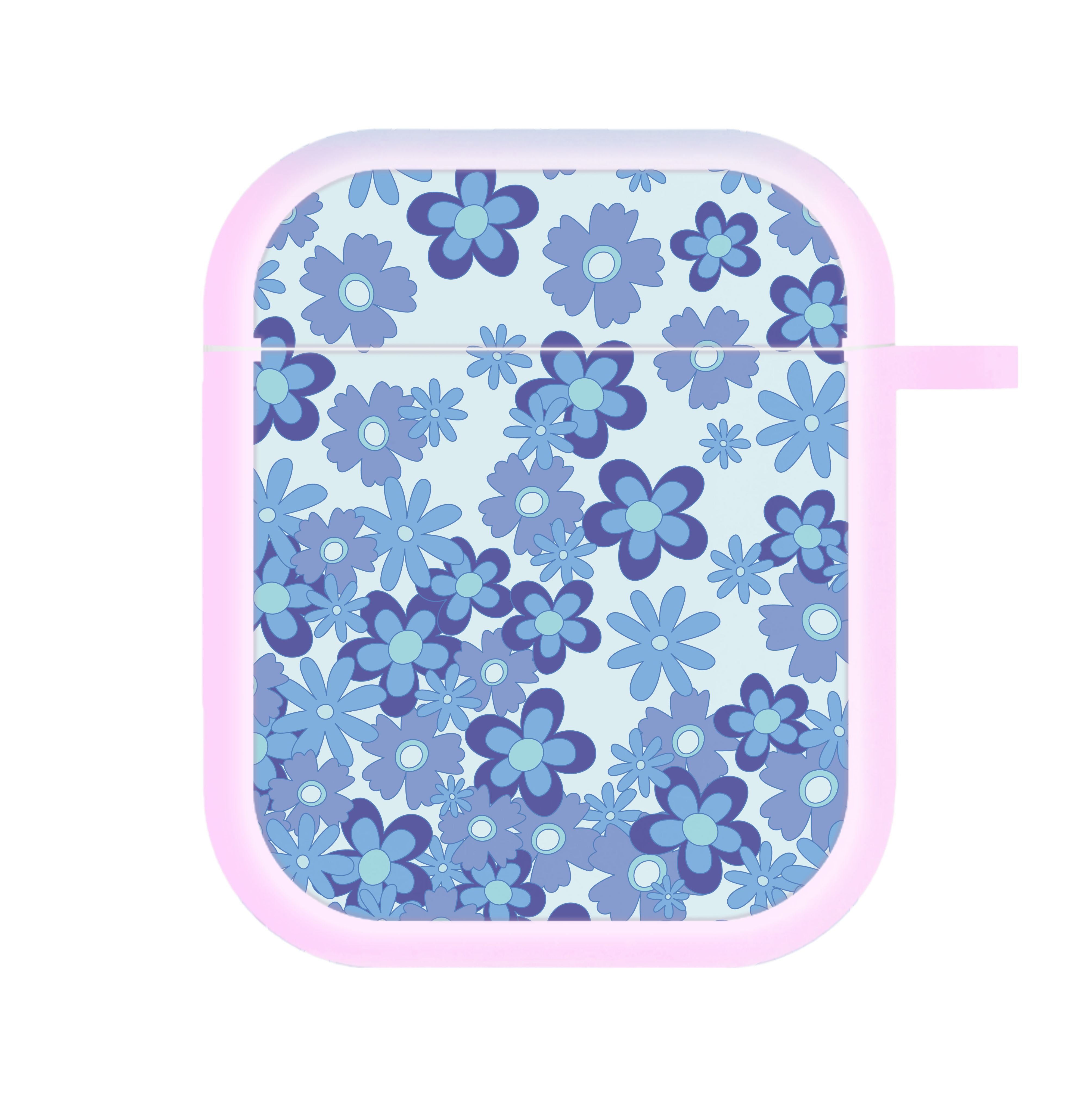 Blue Flowers - Floral Patterns AirPods Case