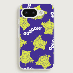 Toy Aliens Silhouette Pattern Google Pixel 9a Case