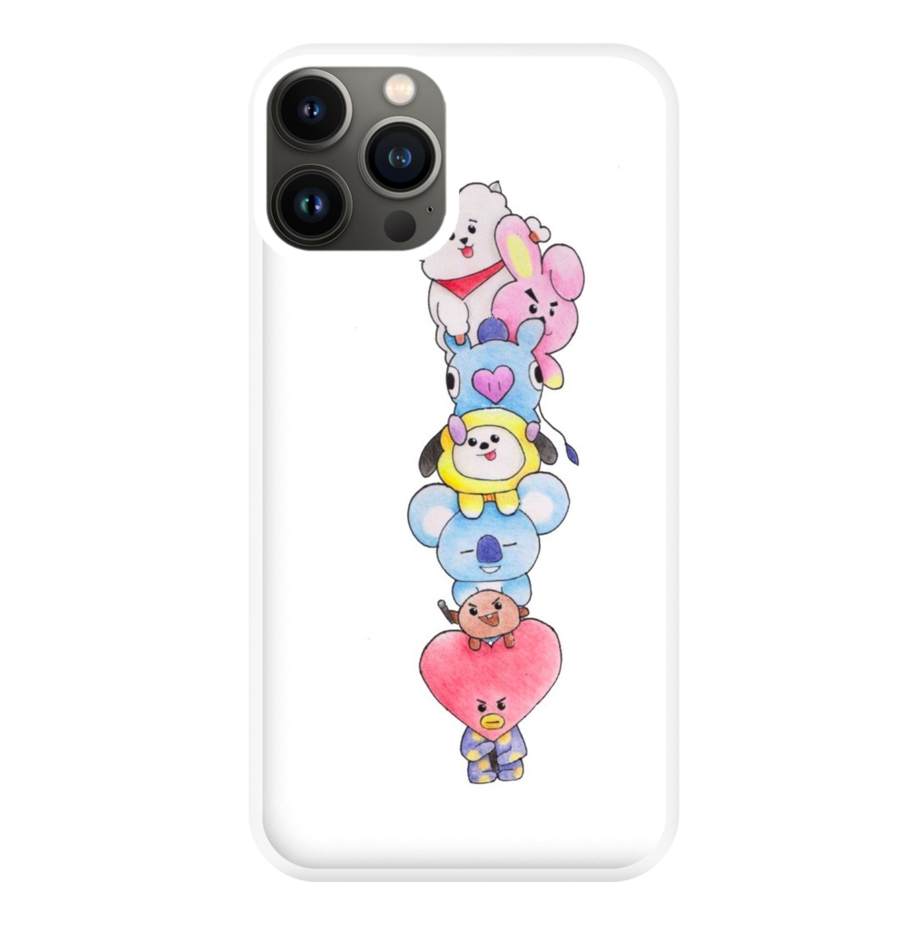 K-Pop Band BT21 Drawing Phone Case