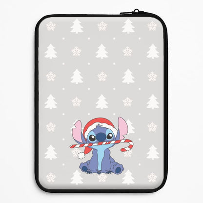 Cute Blue Alien Candycane Universal Laptop Sleeve