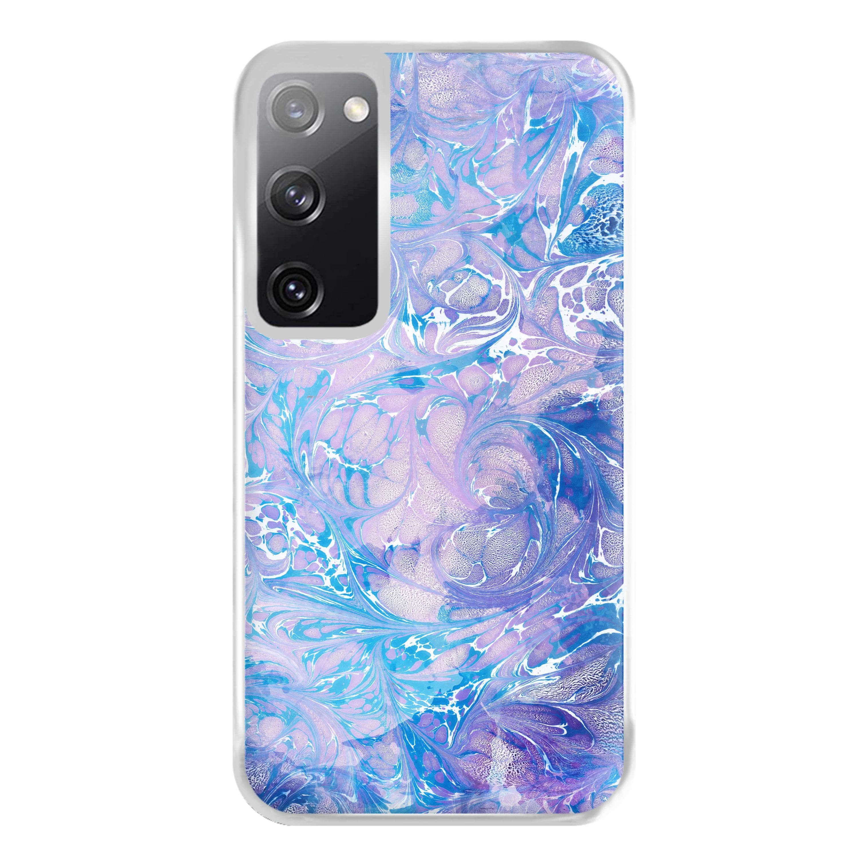 Sea Blue Swirly Marble Phone Case