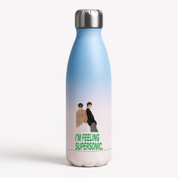 I'm Feeling Supersonic  Blue Water Bottle