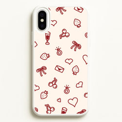 Valentines Doodles iPhone XS Max Case