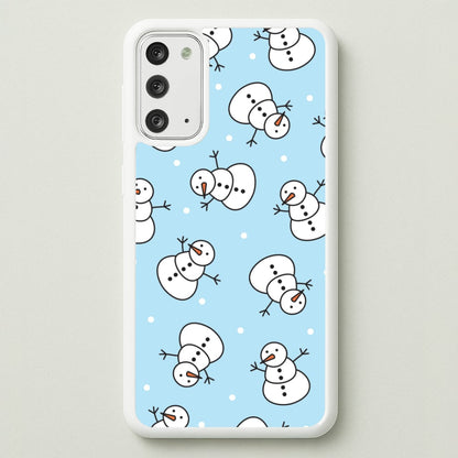 Cartoon Snowmen Pattern Galaxy Note 20 Case