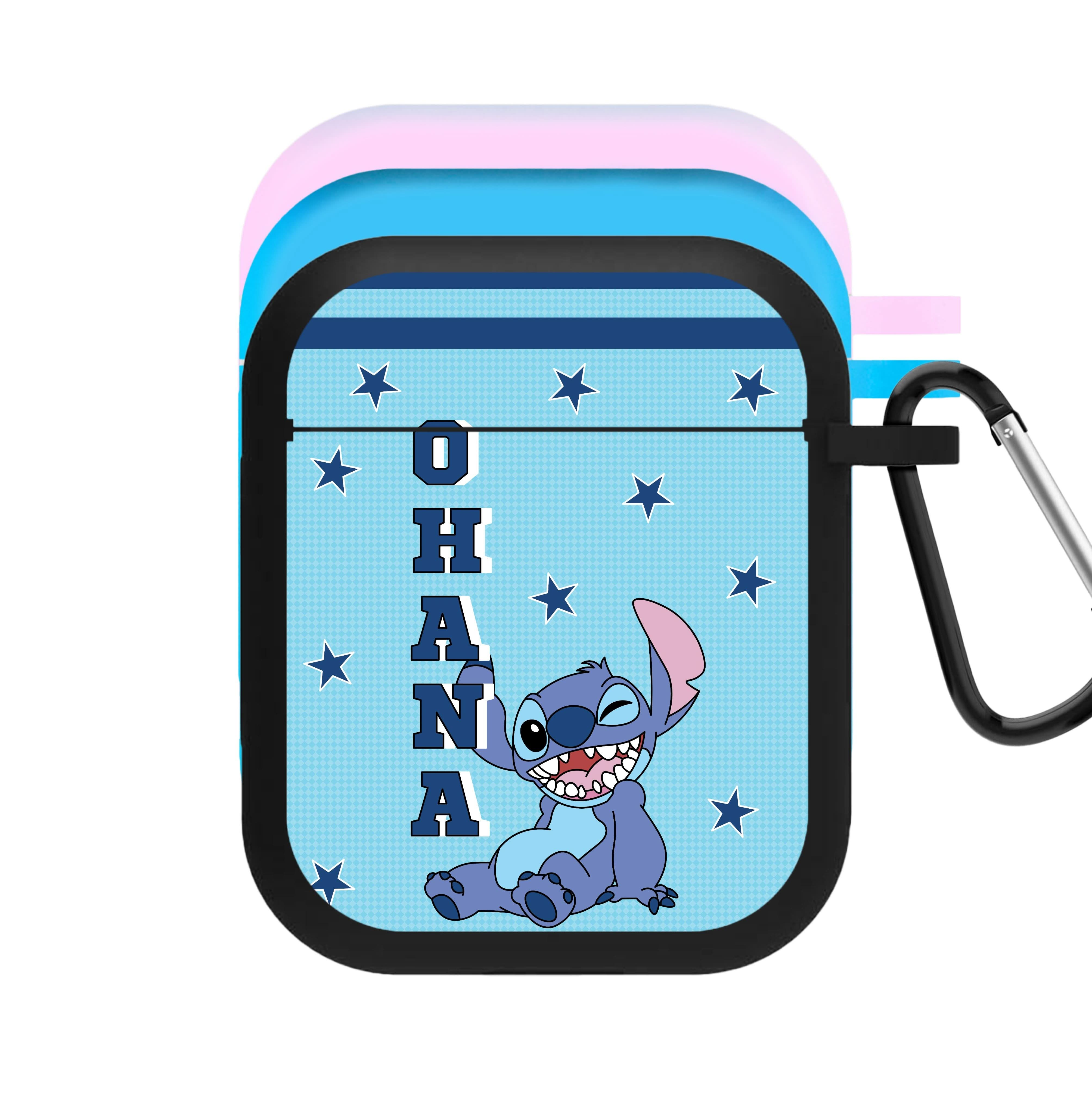 Blue Alien Ohana AirPods Case