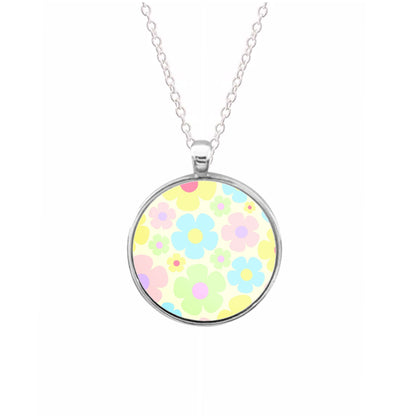 Rainbow Flowers Pattern Necklace