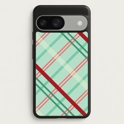 Pastel Tartan Christmas Pattern Google Pixel 9 / 9 Pro Case