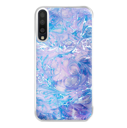 Sea Blue Swirly Marble Phone Case