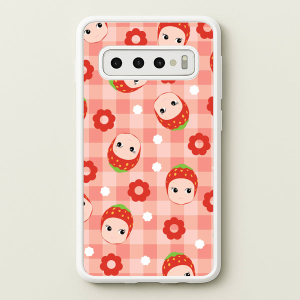 Strawberry Angel Pattern Galaxy S10 Case