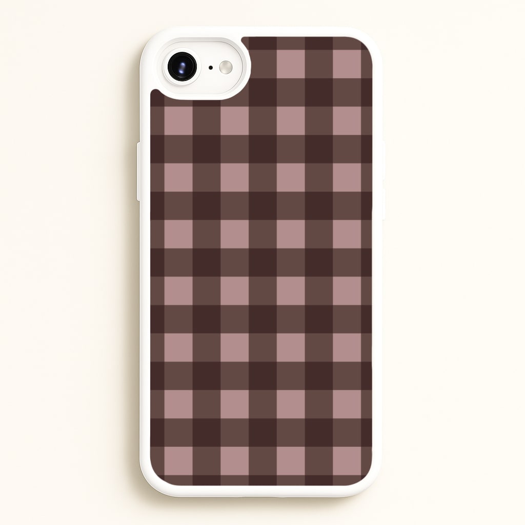 Chocolate Gingham iPhone 6 Plus / 7 Plus / 8 Plus Case