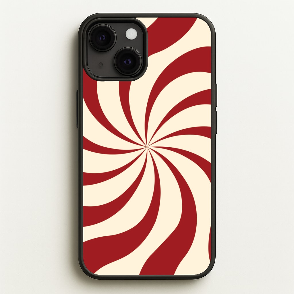 Peppermint Swirl Pattern iPhone 13 Mini Case