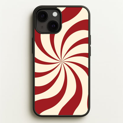 Peppermint Swirl Pattern iPhone 13 Mini Case