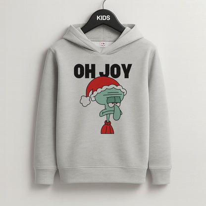 Oh Joy Cartoon Squid Grey Kids Hoodie