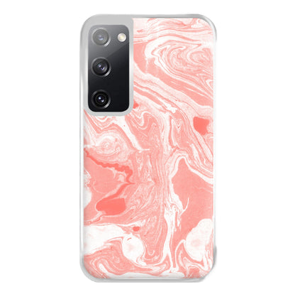 Pink Swirly Marble Phone Case